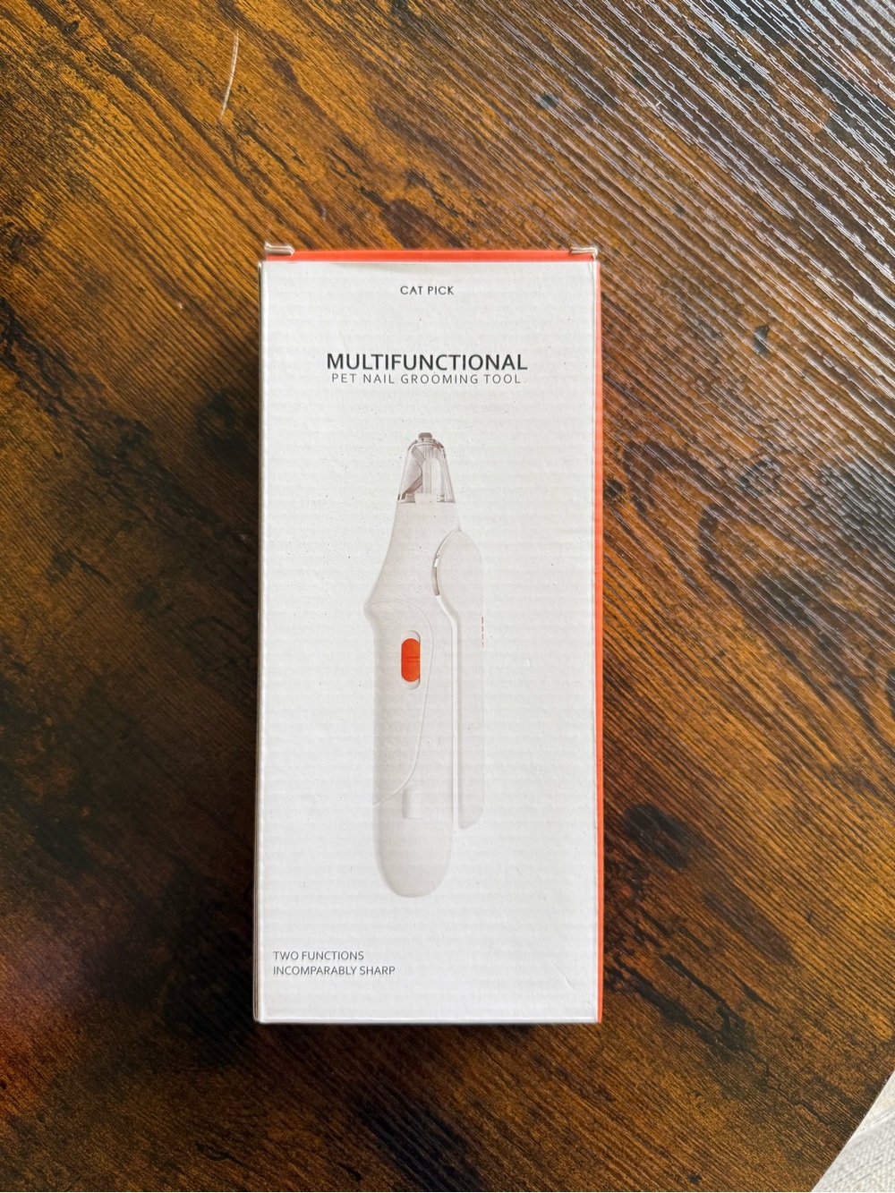 Multifunctional Pet Nail Grooming Tool - White with Orange Accents (NEVER USED)